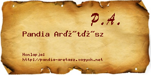 Pandia Arétász névjegykártya